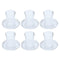 Glass Istikani Tea cup and Saucer Set of 6 Pcs** 6*9/11 cm