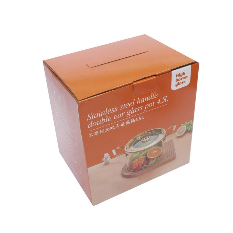 Glass Cooking Pot Casserole 4.5L  cm