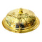 Gold Plated Stainless Steel Biryani Plate with Lid 40 cm