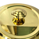 Gold Plated Stainless Steel Biryani Plate with Lid 50 cm