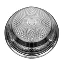 Silver Plated Stainless Steel Biryani Plate with Lid 40 cm