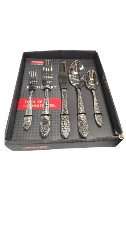 Stainless Steel Complete Kitchen Cutlery Set of 30 Pcs Utensils