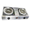 Stainless Steel Gas Stove Double Burner 71*37*8 cm