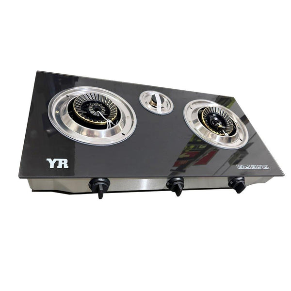 Tempered Glass Gas Stove Double Burner 71*38*7 cm