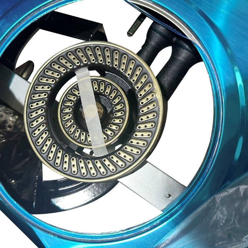 Stainless Steel Gas Stove Single Burner with Stand 44*52*79 cm