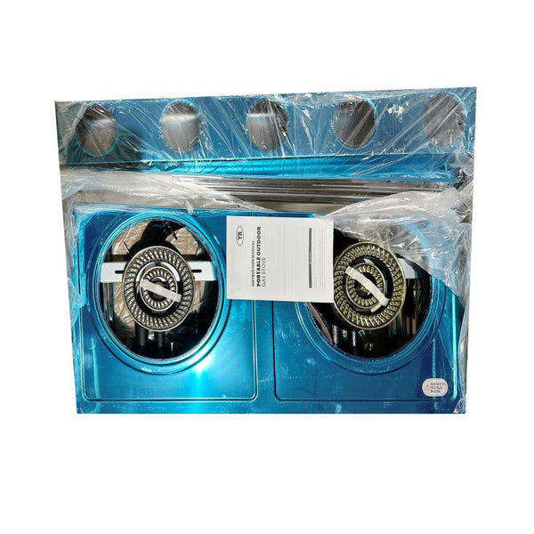 Stainless Steel Gas Stove Single Burner with Stand 44*52*79 cm