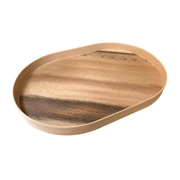 High Quality Marble Pattern Oval Melamine Serving Tray 39*27 cm