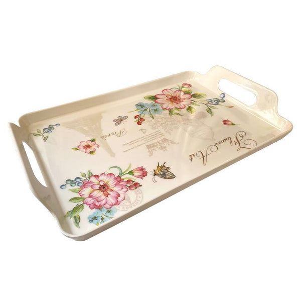 High Quality Marble Pattern Rectangular Melamine Serving Tray 46*30 cm