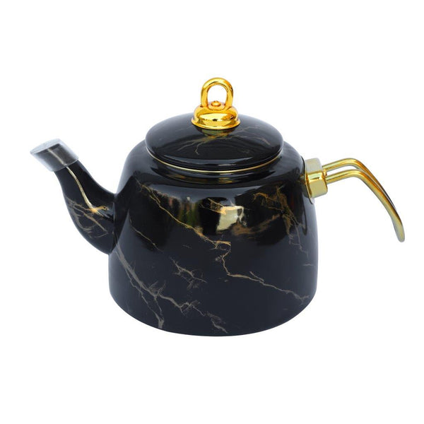 Mix Color Abstract Design Enamel Double Tea Pot Set ** 2.2+1L