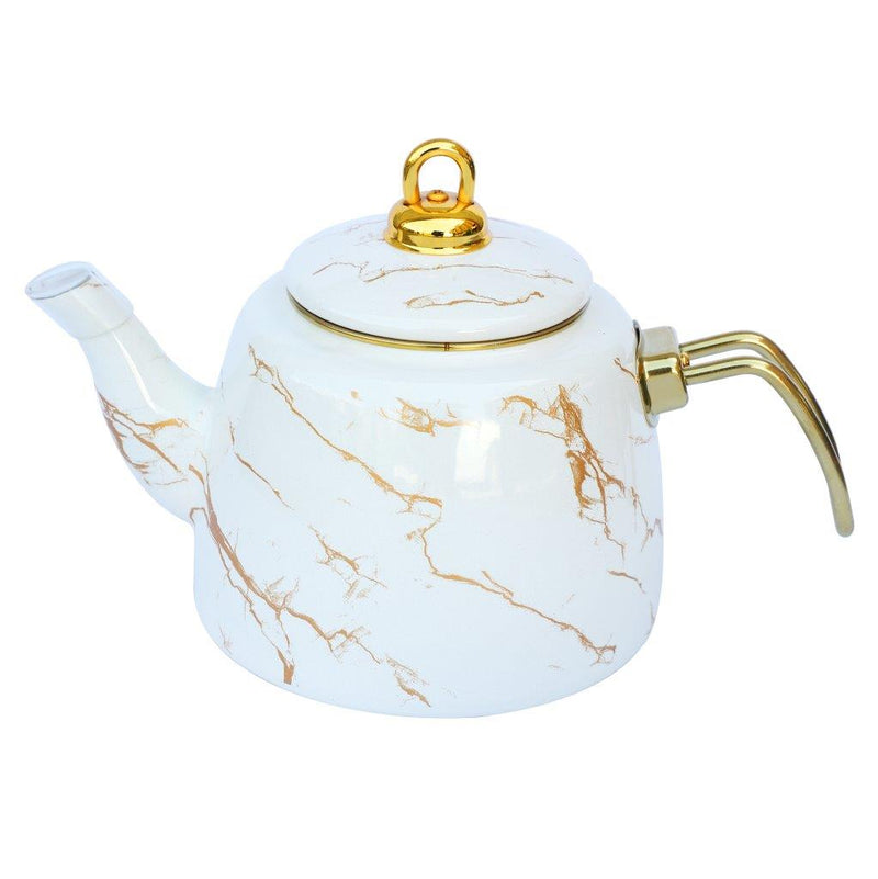 Mix Color Abstract Design Enamel Double Tea Pot Set ** 2.2+1L