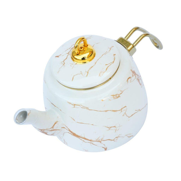 Mix Color Abstract Design Enamel Double Tea Pot Set ** 2.2+1L