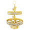 Gold Metal  2 Tier Metal Craft Fruit and Candy Basket