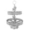 Silver Metal  2 Tier Metal Craft Fruit and Candy Basket