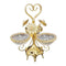 Deco Gold Metal Fruit and Appetizer Deco Stand 14*44 cm