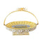 Gold Metal Craft Fruit and Candy Basket