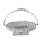 Silver Metal Craft Fruit and Candy Basket