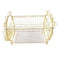 Gold Metal Dish Rack Cutlery Holder 42*30.5*37 cm