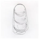Silver Metal Multi Layer Swing Fruit Basket 35*27*56 cm