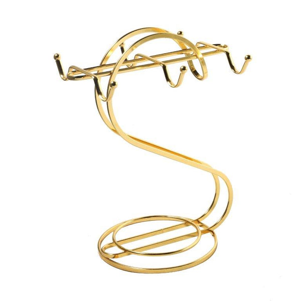 Gold Metal Mug Holder Cup Holder 16*14*25 cm