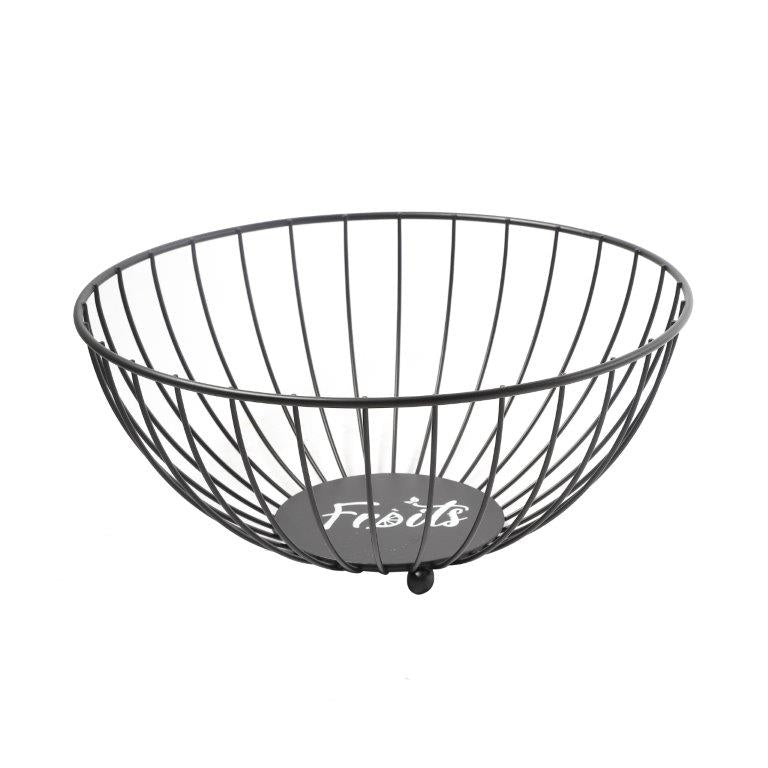 Black Metal Fruit Basket 28*13 cm