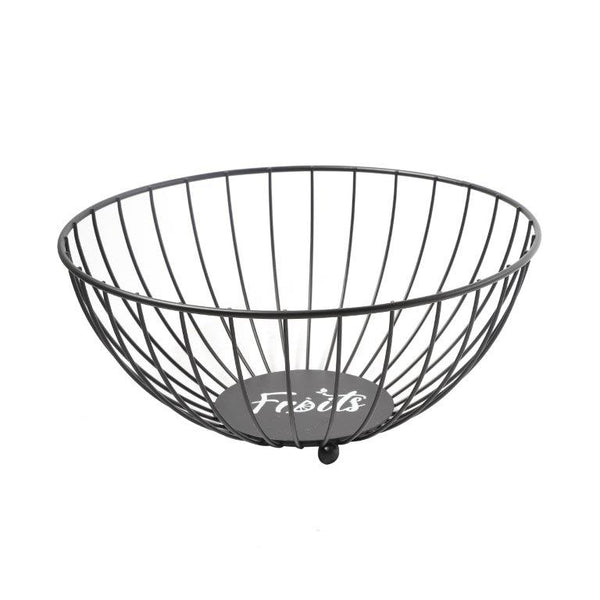 Black Metal Fruit Basket 28*13 cm