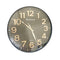 Minimalist Design Black Round Analog Wall Clock 34.5 cm