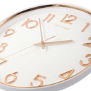 Wall Clock White Round Analog 33 cm