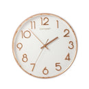 Wall Clock White Round Analog 33 cm