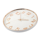 Wall Clock White Round Analog 33 cm