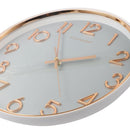 Minimalist Design Light Grey Round Analog Wall Clock 33 cm