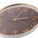 Minimalist Design Coffee Round Analog Wall Clock 33 cm