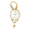 Decorative White Round Analog Wall Clock with Pendulum 66.5*32 cm