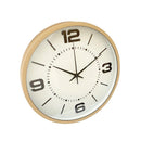 Minimalist Design Light Brown Round Analog Wall Clock 25*35 cm