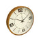 Minimalist Design Timber Round Analog Wall Clock 25*35 cm