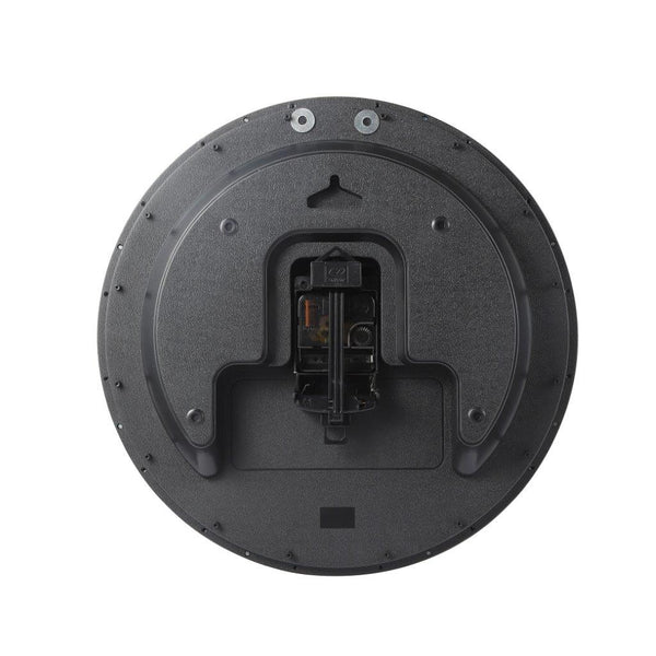 Decorative Black Round Analog Wall Clock with Pendulum 35*76 cm