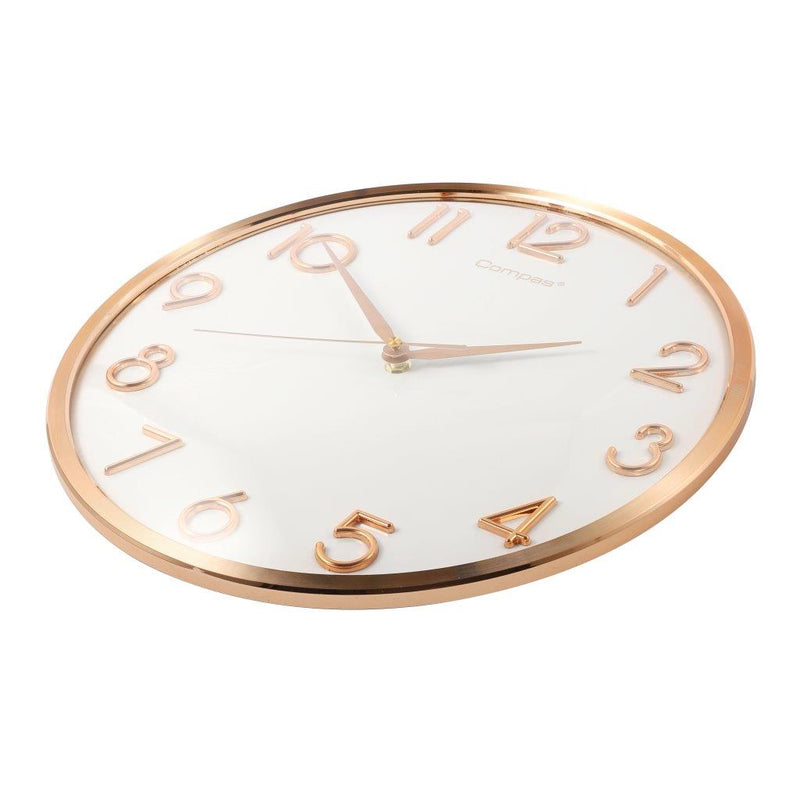Minimalist Design White Round Analog Wall Clock 36 cm