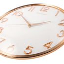 Minimalist Design White Round Analog Wall Clock 36 cm