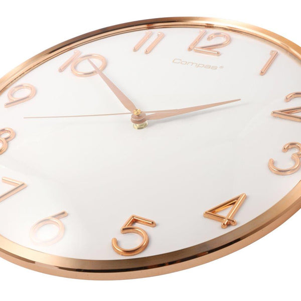Minimalist Design White Round Analog Wall Clock 36 cm