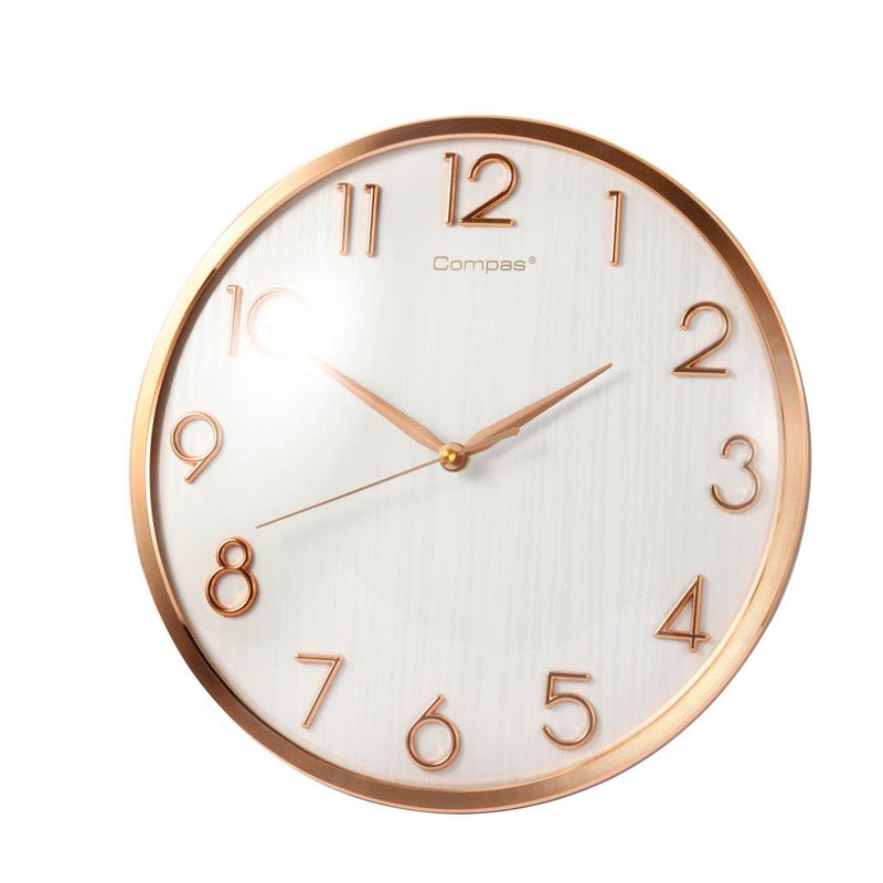 Minimalist Design White Round Analog Wall Clock 36 cm