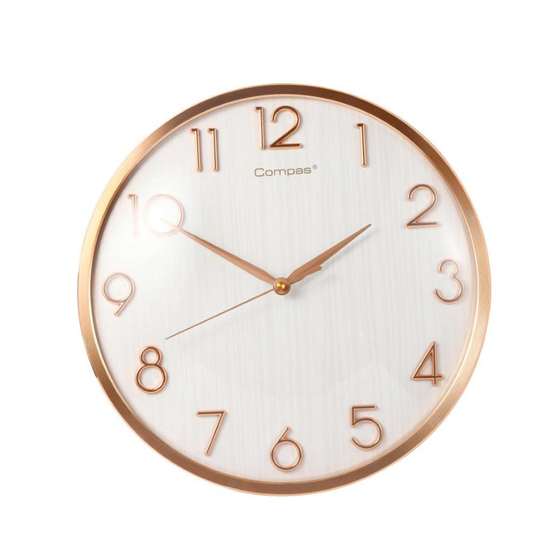 Minimalist Design White Round Analog Wall Clock 36 cm