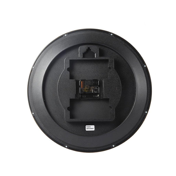 Minimalist Design Black Round Analog Wall Clock 36 cm
