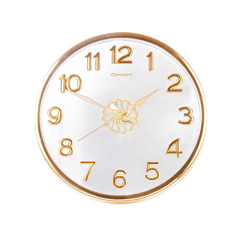 Minimalist Design White Round Analog Wall Clock 46 cm