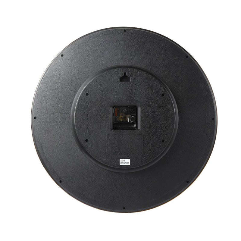 Minimalist Design Black Round Analog Wall Clock 46 cm