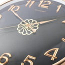 Minimalist Design Black Round Analog Wall Clock 46 cm