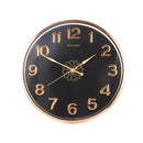 Minimalist Design Black Round Analog Wall Clock 46 cm