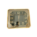 Minimalist Design Gold and Black Rectangle Analog Wall Clock 37*42 cm