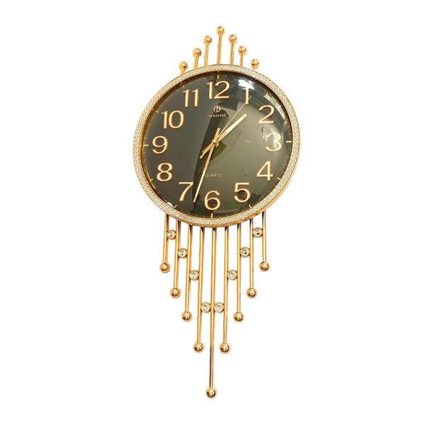 Abstract Design Black Round Analog Wall Clock 73.5*32 cm