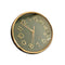 Minimalist Design Dark Green Round Analog Wall Clock 31 cm