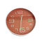 Minimalist Design Red Round Analog Wall Clock 30*30 cm