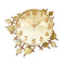 Decorative Abstract Design White Round Analog Wall Clock 60*60 cm